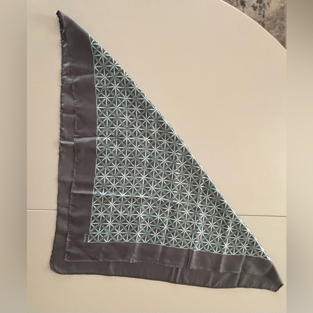 Echo | Ladies Echo Geometric Pattern Square Silk … - image 7